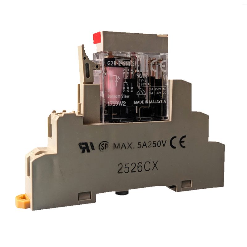 رله دوکنتاکت اومرون  مدل 24vac g2r